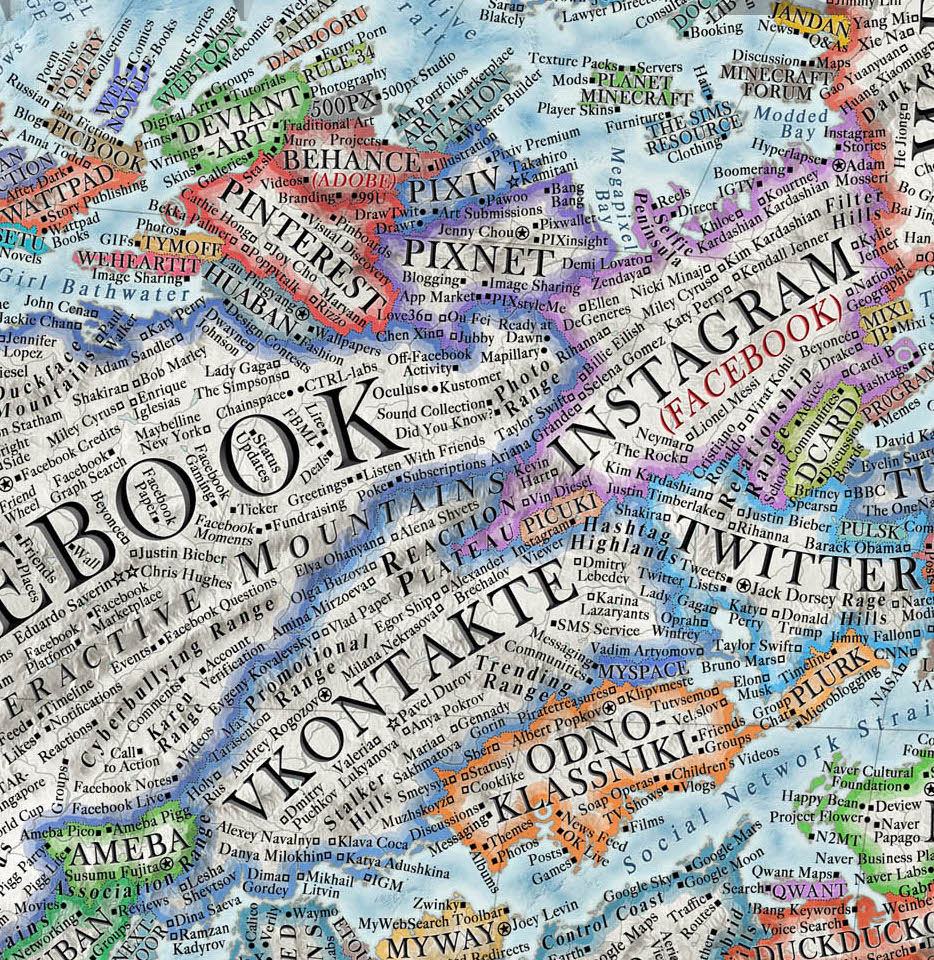 Map of the Internet - Halcyon Maps