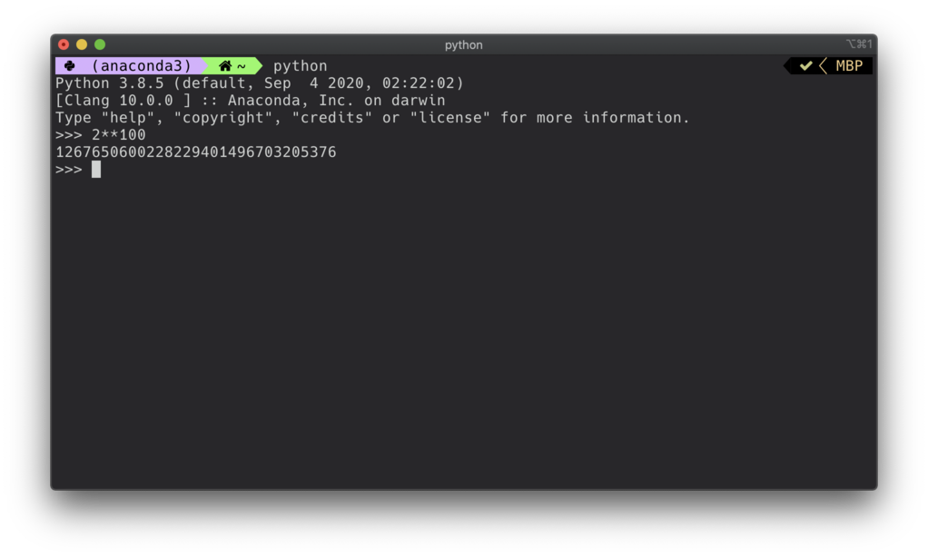 Interactive Python Shell